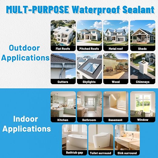 Hupeyna Liquid Waterproof Sealant, Invisible Water Proof Agent, Anti-Leakage Repairing Transparent Waterproof Coating, Indoor and Outdoor Water-Based Waterproofing Glue 1L