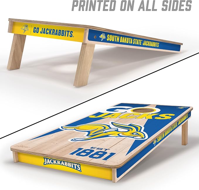 YouTheFan NCAA 2’ x 4’ Professional Wood Cornhole Game