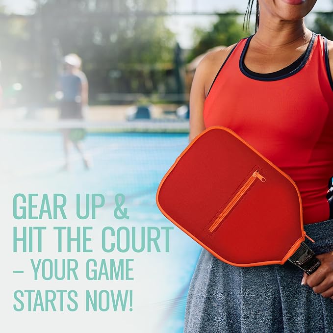 Pickleball Paddle Single and Set – USAPA Approved Lightweight Paddles, Fiberglass Surface, 13mm Honeycomb Core, Outdoor Balls & Carry Bag