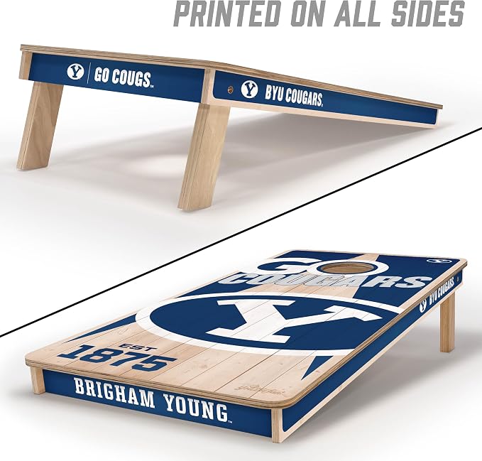 YouTheFan NCAA 2’ x 4’ Professional Wood Cornhole Game