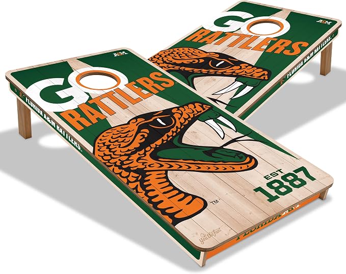 YouTheFan NCAA 2’ x 4’ Professional Wood Cornhole Game