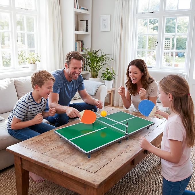 Rhode Island Novelty 24" X 12" Mini Ping Pong Game, 1 Set per Order