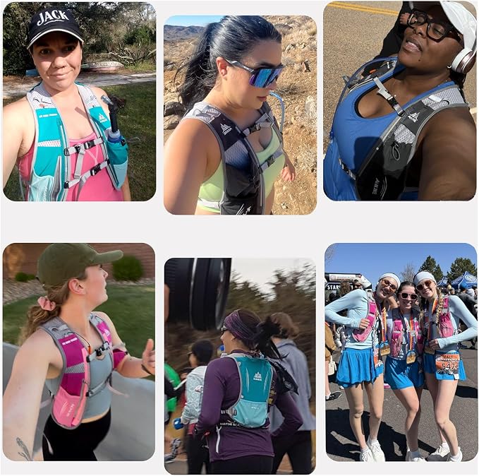 Azarxis Hydration Running Vest Backpack Pack 5L 5.5L for Women and Men Jogging Trail Race Marathon Cycling Hiking