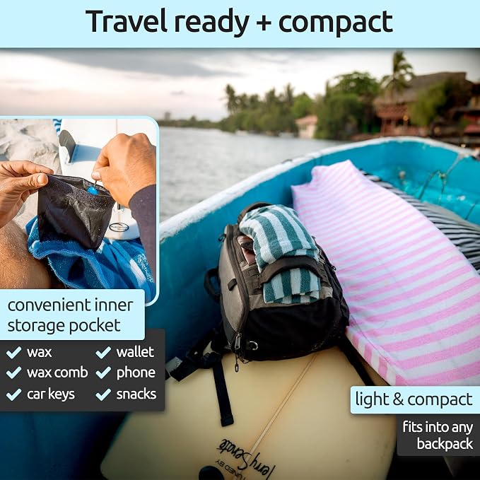 Surf Squared Surfboard Sock Cover and Paddleboard Cover - Lightweight Stretch Protective Surfboard Bag - Surfing Accessories - Shortboard, Longboard, Hybrid, Wakesurf, Standup Paddleboard SUP