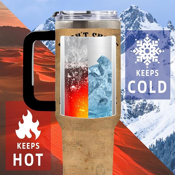 DUUV Motorcycle Tumbler 40oz, Insulated Motorcycle Gift for Man | Motorcycles Riders Cup Leakproof, Motorcycles Coffee Mug, Birthday Christmas Ideal Gifts for Motorcycle Lovers Man, 1 Pack