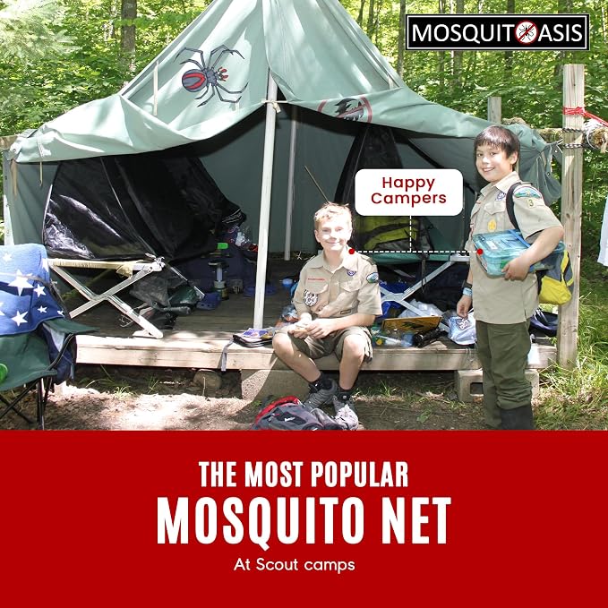 Wicked Cool MosquitOasis Deluxe Pop-Up Mosquito Net Tent for Summer Camps and Camping