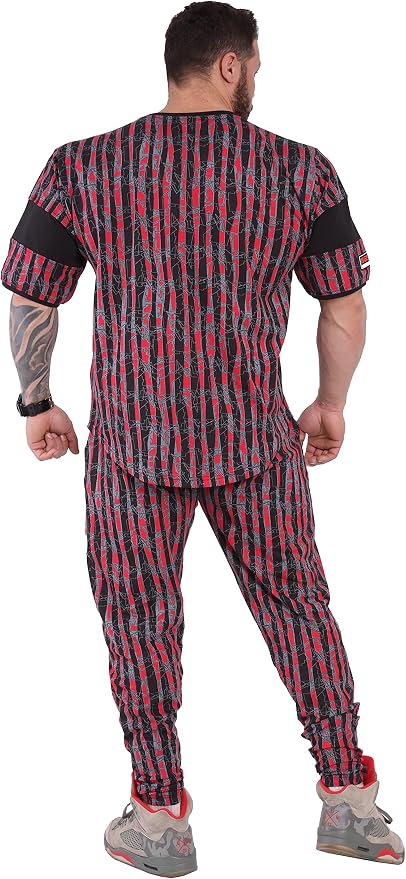 Men's T-Shirt Oversize | Bodybuilding and Fitness Workout Rag Top, Cotton Active Wear Shirt