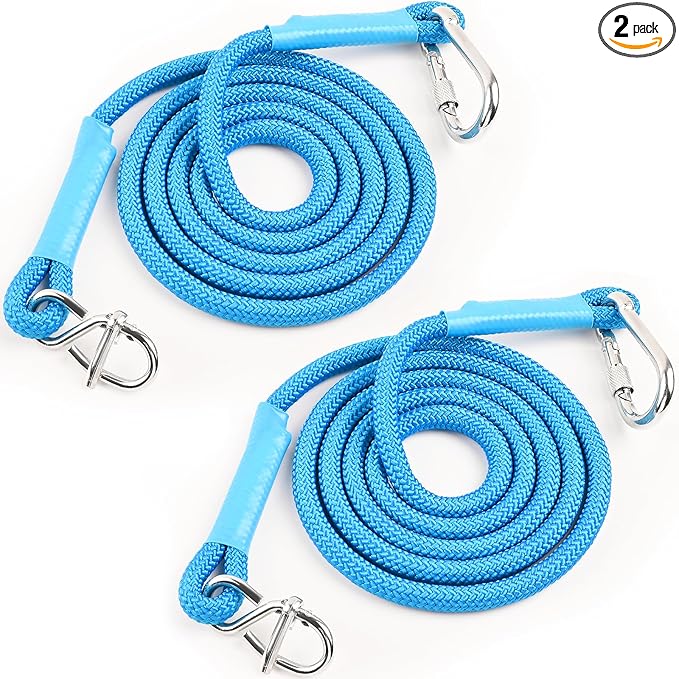 Adjustable Tree Swing Rope, Tree Swing Strap - Suitable for Outdoor Swings, Hammocks, and Amusement Parks Rope Extensions - Length (90.5") (2 Pieces of Biue 7.5FT)