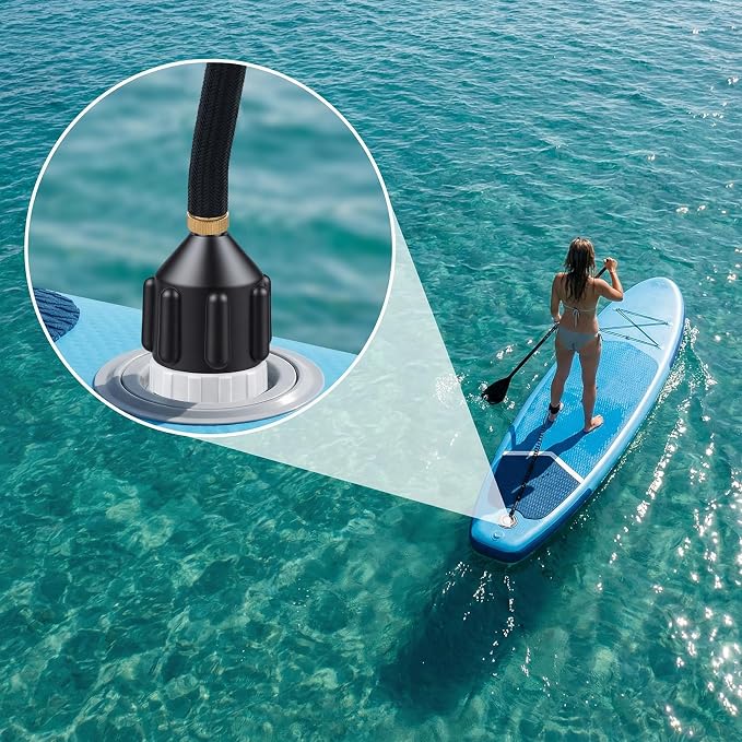 2 PCS Inflatable Boat SUP Pump Adapter, Premium Conventional Air Adapter, Sturdy SUP Air Adapter, for Inflatable Boat, Kayak and Stand Up Paddle Board
