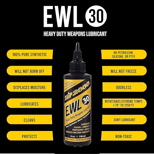 Slip 2000 EWL30 Buddy Pack, 100% Pure Synthetic CLP, Designed for High Heat Environments, 1 oz. and 4 oz. Bottles with Metal Needle Tip Applicator