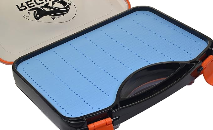 Extra Large Double Sided Water Proof Boat Fly Box with Handle - 424 Slots - Holds Streamers to Nymphs