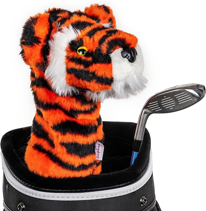 Daphne’s Headcovers Tiger Headcover Funny Golf Club Cover Stylish Protection for Club Driver Headcover for Men and Women
