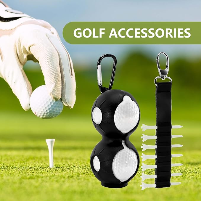 23P Golf Essentials Kit -Golf Green Fork, Golf Brush,Accessory Pack, Golf Towel, Golf Club Brush, Golf Ball Marker, Divot Repair Tool, Golf Ball & Golf Tee Holder,Golf Gifts for Men