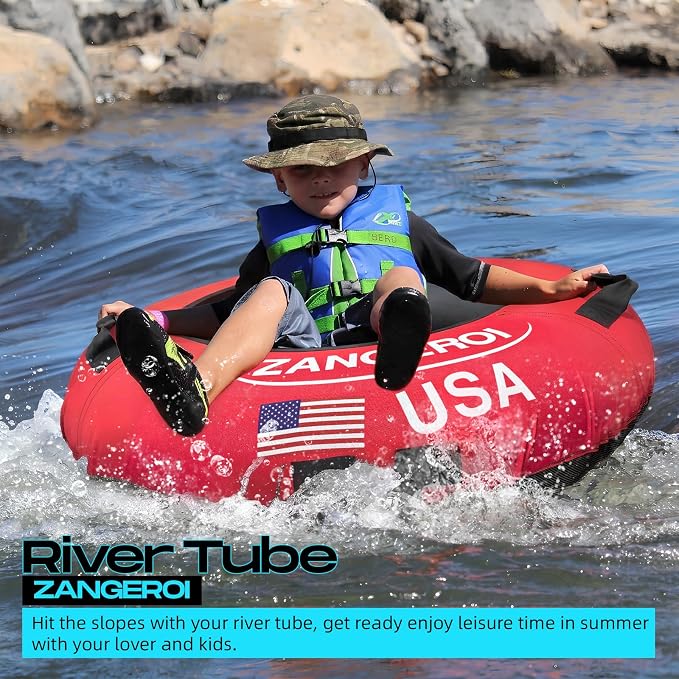 River Tube River Tubes for Floating Heavy Duty with River Tube Cover River Run Tubes for Floating Inner Tubes for River Floating River Rat Tubes for Floating River Floats for Adults Heavy Duty