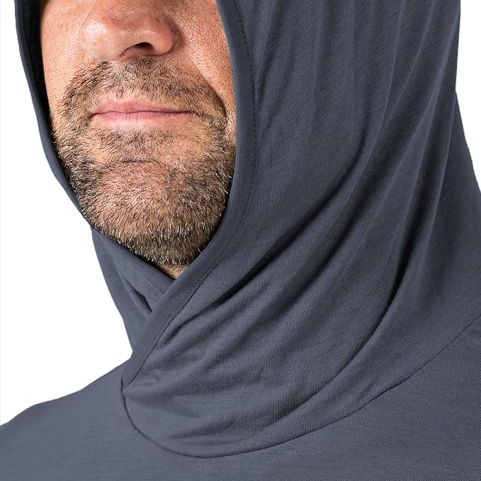 Free Fly Men's Lightweight Hoodie - UPF 20+ Sun Protection Hoodie for Men - Breathable Long Sleeve Sun Shirt for Fishing