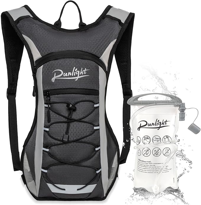 Runlight Lightweight Hydration Backpack,Running Vest for Women Men with 1.5L Water Bladder, Hydro Water Daypack for Running,Hiking,Cycling,Climbing,Biking