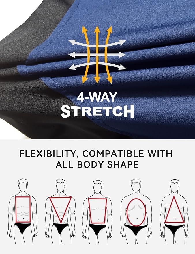 Little Donkey Andy Men's Lightweight Softshell Vest, Windproof Sleeveless Jacket for Running, Hiking, Cycling, Golf