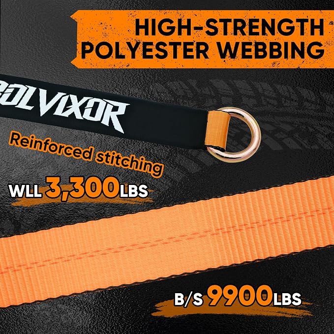 4 Pack Car Tie Down Straps for Trailers - 2" x 96" - 9900LBS Break Strength - Heavy Duty Tire Ratchet Straps with Flat Hooks for Hauling UTV, SUV, Truck, Any Cars