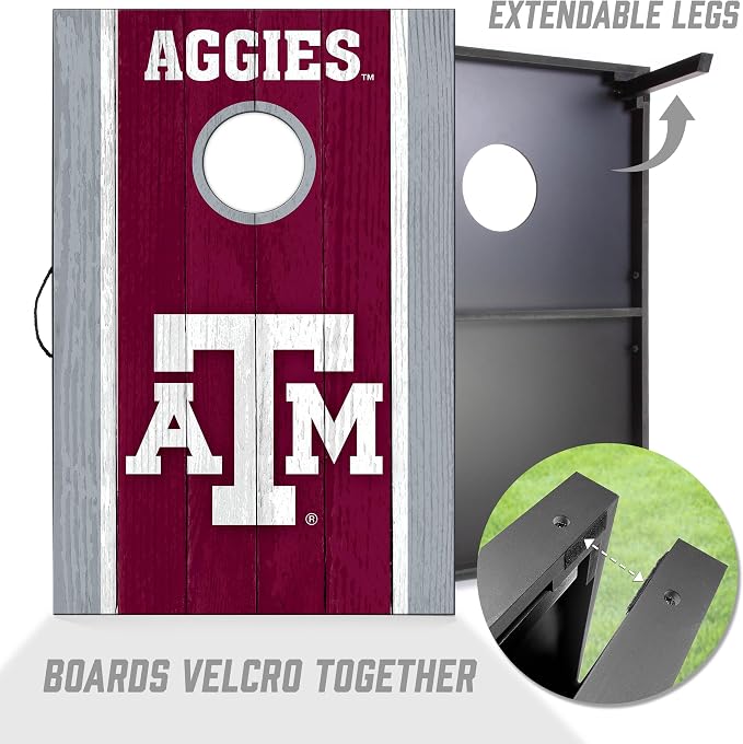 YouTheFan NCAA 2' x 3' Portable Cornhole Game with Logo Bags