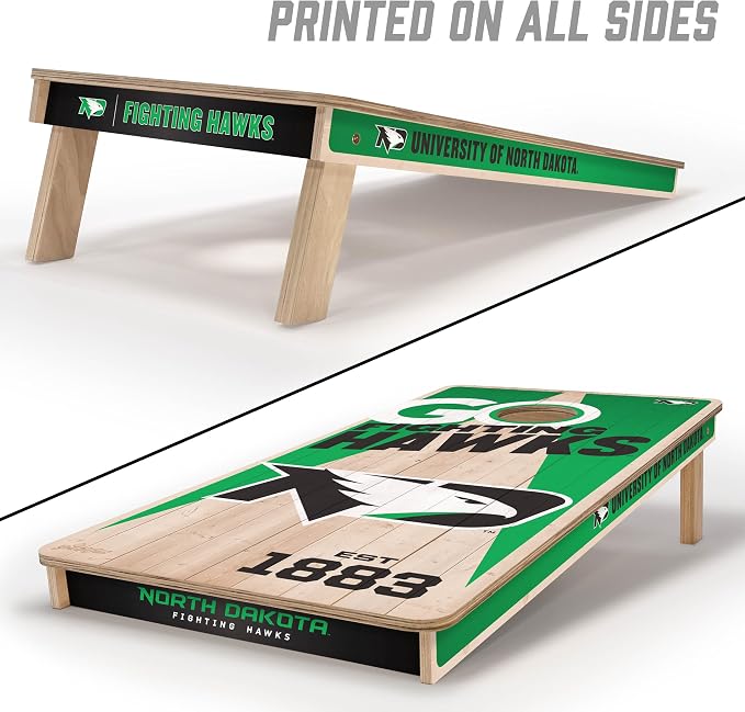 YouTheFan NCAA 2’ x 4’ Professional Wood Cornhole Game