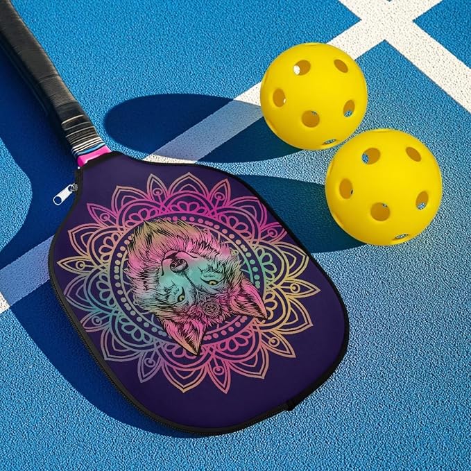 Blue Camo Corgi Pattern Print Pickleball Paddle Covers Only Paddles Holder Sleeve Fits Most Rackets