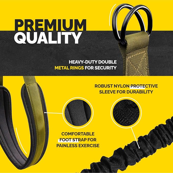 Pull Up Assistance Bands - 4 Heavy Duty Pull Up Bands with Adjustable Strap and Foot Rest - Stackable Pull Up Assist Band Set for Pull Up Bar - Resistance Bands for Pull Ups Chin Ups Strength Training