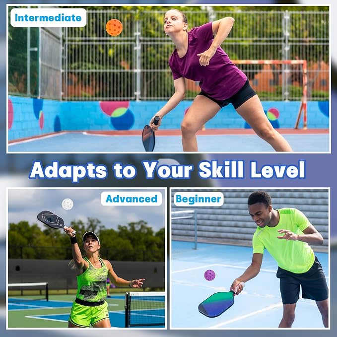 SAYAYA 24/50 Pack Outdoor Pickleball Balls Premium High Visibility Pickleballs Stable Flight & Consistent Bounce 40 Holes Pickle Balls with Mesh Bag for Beginners, Tournaments, Family & Outdoor Play