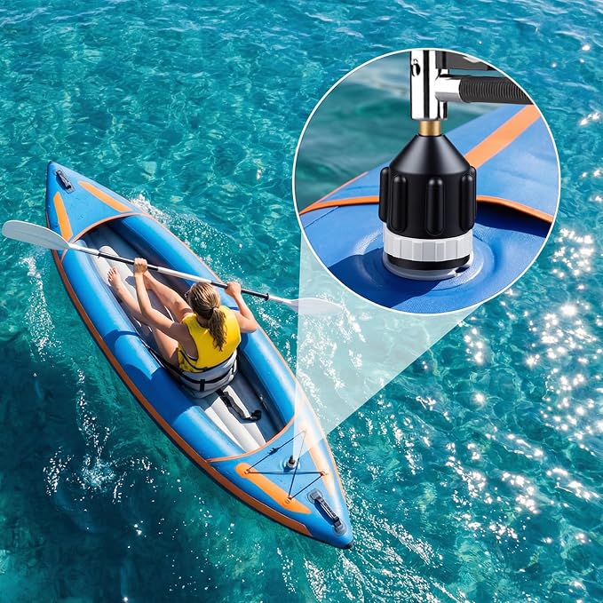 2 PCS Inflatable Boat SUP Pump Adapter, Premium Conventional Air Adapter, Sturdy SUP Air Adapter, for Inflatable Boat, Kayak and Stand Up Paddle Board