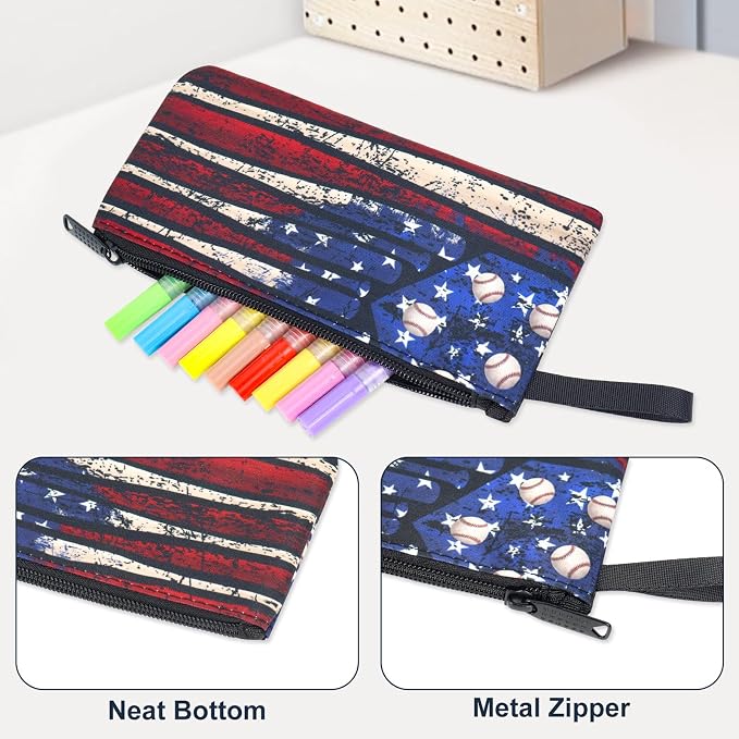 Baseball Backpack Set for Boys, Kids Baseball School Backpack with Lunch Box Pencil Bag