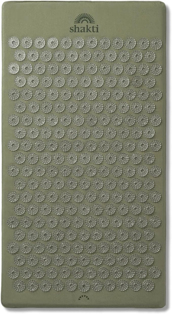 ShaktiMat Acupressure Mat for Relaxation, Massage Muscles, Aid Sleep & Unlock Inner Tension, Similar to Acupuncture, No Needles Required (Premium, Level 1, Tulsi)