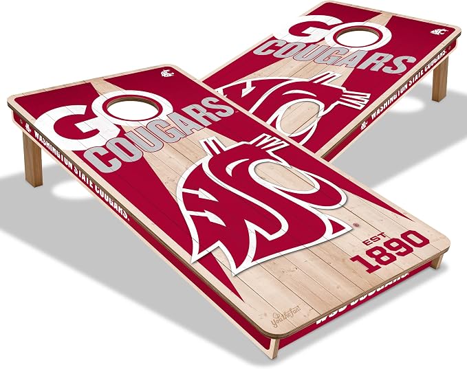 YouTheFan NCAA 2’ x 4’ Professional Wood Cornhole Game