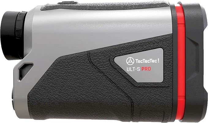 TecTecTec ULT-S & ULT-S Pro with Stabilization Golf Rangefinder with Slope and Vibration, Hyper Read Technology, Smart Laser Range Finder Binoculars with Fog Mode and TOLED Display for Golfing and Hunting