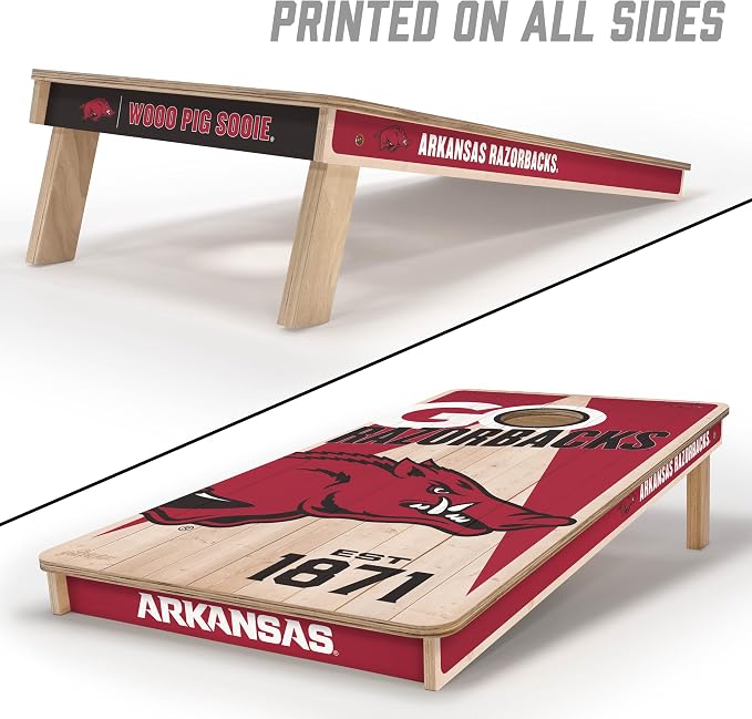 YouTheFan NCAA 2’ x 4’ Professional Wood Cornhole Game