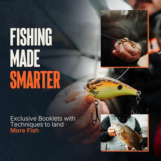 Mystery Fishing Tackle Box, Multi-Species Box for Freshwater Anglers | Includes Professional Bass, Panfish, Trout and Pike Lures. a Premium Fishing Gift for Men and Freshwater Anglers