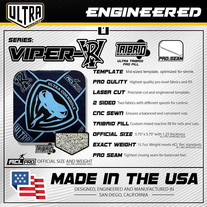 Bags Viper-RV Cornhole Bag Set - ACL Approved