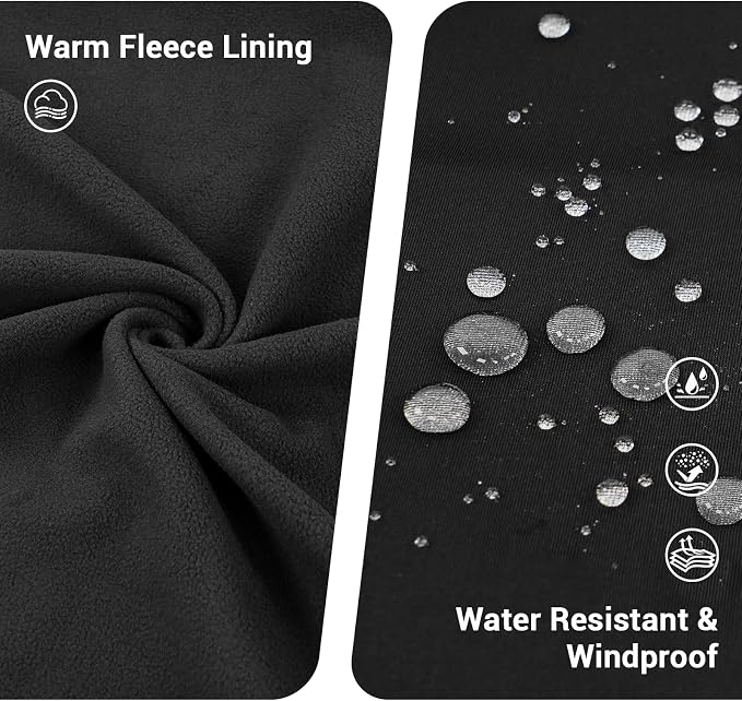 Palmyth Men's Fishing Hoodie Fleece Lined with Neck Gaiter for Cold Weather | Fleece Lining, Wind- and Water-Resistant Shell, Breathable Neck Gaiter, Underarm Vents, Thumb Holes, Adjustable Hood and Hem