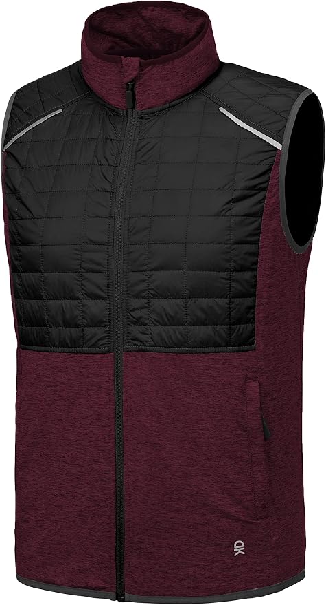 Little Donkey Andy Men's Lightweight Golf Vest Warm Outdoor Sleeveless Jacket for Hiking Travel Running Casual