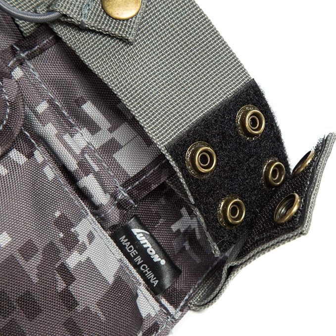 Radio Shoulder Holster Chest Harness Holder Vest Rig for Two Way Radio Chest Front Pack Pouch Walkie Talkie Case with Front Pouches for Kenwood Arcshell Retevis Baofeng UV-5R F8HP UV-82 888S(Camo)