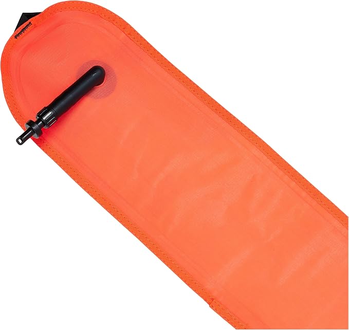 Scuba Choice Surface Marker Buoy (SMB) High-Visibility Dive Signal Tube, Durable Nylon TPU, Compact & BCD-Compatible, Easy Oral Inflator for Diving, Freediving & Underwater Safety