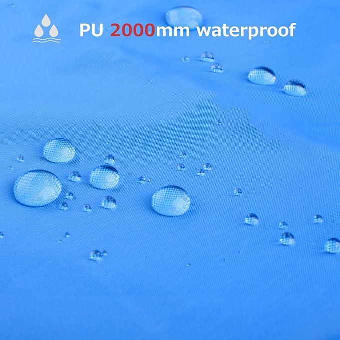 Azarxis Hammock Camping Tarp Rain Fly, Waterproof Tent Shelter Awning Sunshade Cloth Picnic Mat for Outdoor Hiking Beach Backpacking - Included Guy Lines & Stakes