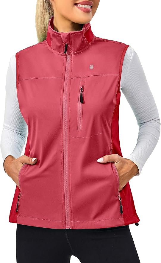 Little Donkey Andy Lightweight Cycling Vest Windproof Sleeveless Jacket for Women Water-Repellent Stretch Vest for Running