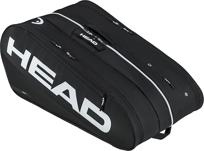 HEAD Tour Racquet Bag XL (12R) Tennis Bag - Holds Up to 12 Racquets, CCT+ Climate Control Technology, 3 Main Compartments, Shoe Pocket & Backpack Carry System