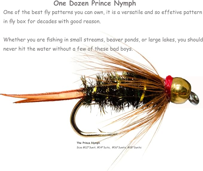 Outdoor Planet 24/48/66/72 Premium Hand Tied Fly Fishing Flies Assortment | Fly Boxes Included | Dry, Wet, Nymphs, Streamers, Wooly Buggers, Terrestrials | Trout, Bass Lure Set, Kit, Gift