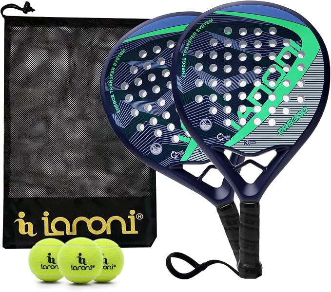 Padel Racket Carbon Fiber Surface with EVA Memory Flex Foam Core Lightweight Padel Racquet