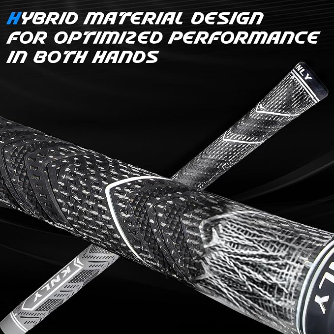 KNLY Golf Grips Set of 13,High Feedback MultiCompound Golf Club Grips,13 Grips with 15 Tapes and 13 Grips with All Repair Kits for Choice.