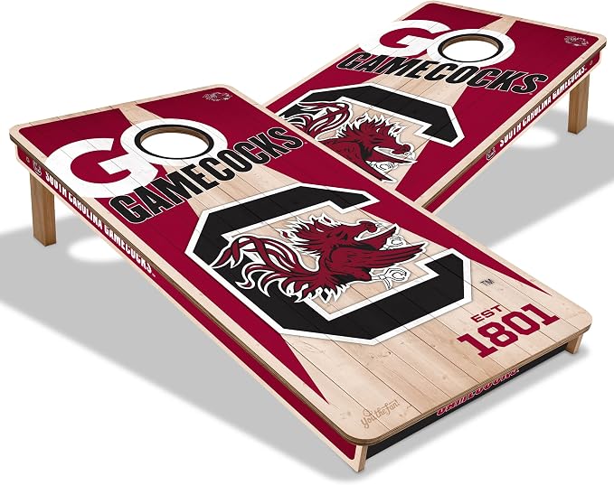YouTheFan NCAA 2’ x 4’ Professional Wood Cornhole Game