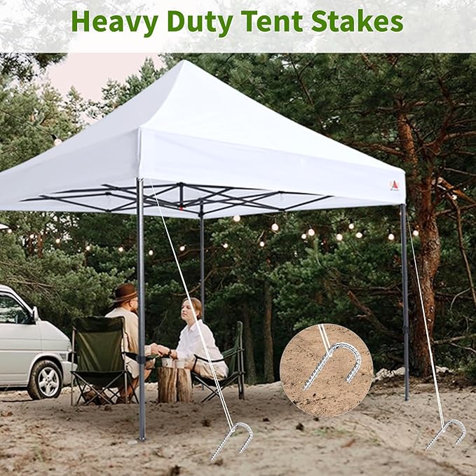 Besitu 12 inch Stakes Heavy Duty 100-Pack J Hook Metal Fence Stake for Dogs Digging Tent and Outdoor Decorations Inflatables Rebar Metal Spikes for Ground