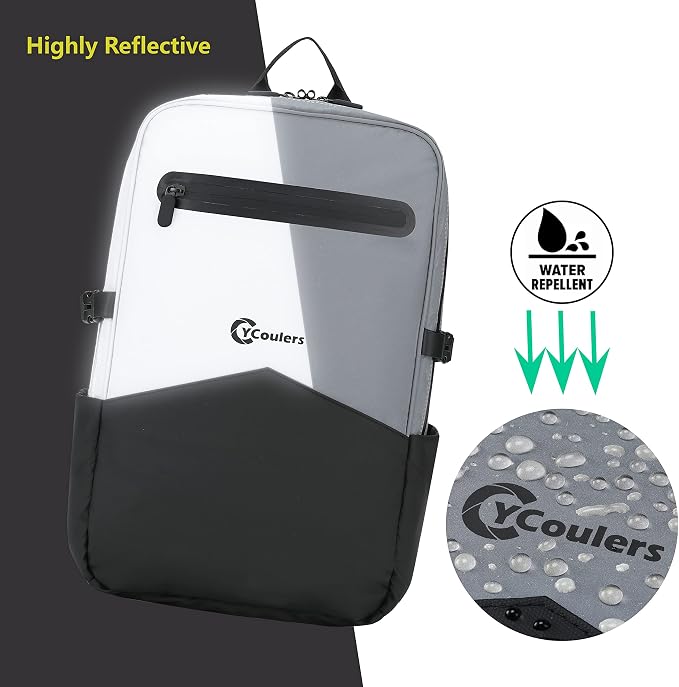 Reflect 360 safety Highly Reflective Water Resistant Backpack/Rucksack,20L with laptop compartment Great for Travel, Commuting,Sports,Cycling