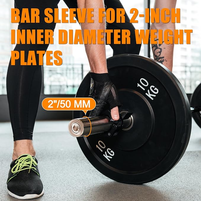 Olympic Barbell Weight Bar for Weightlifting, Bench Press Bar 7ft/6ft/5ft for Strength Training, Rated 500lbs/400lbs/330lbs Weight Capacity