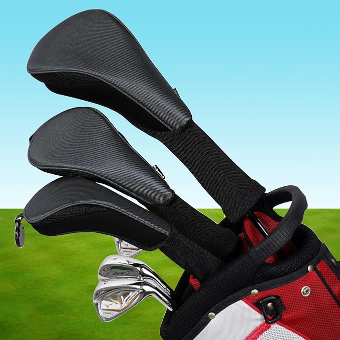 Craftsman Golf 11pcs/Set Neoprene Iron Headcover Set+3pcs/Set Driver Fairway Hybrids Headcover